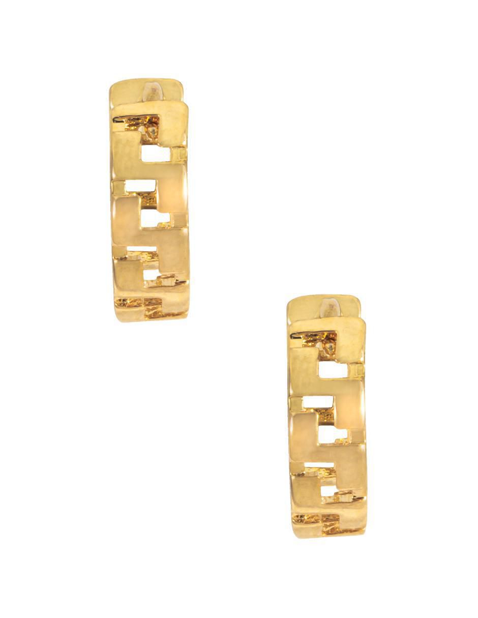 Aretes con acabado chapa de oro Aretes con acabado chapa de oro
