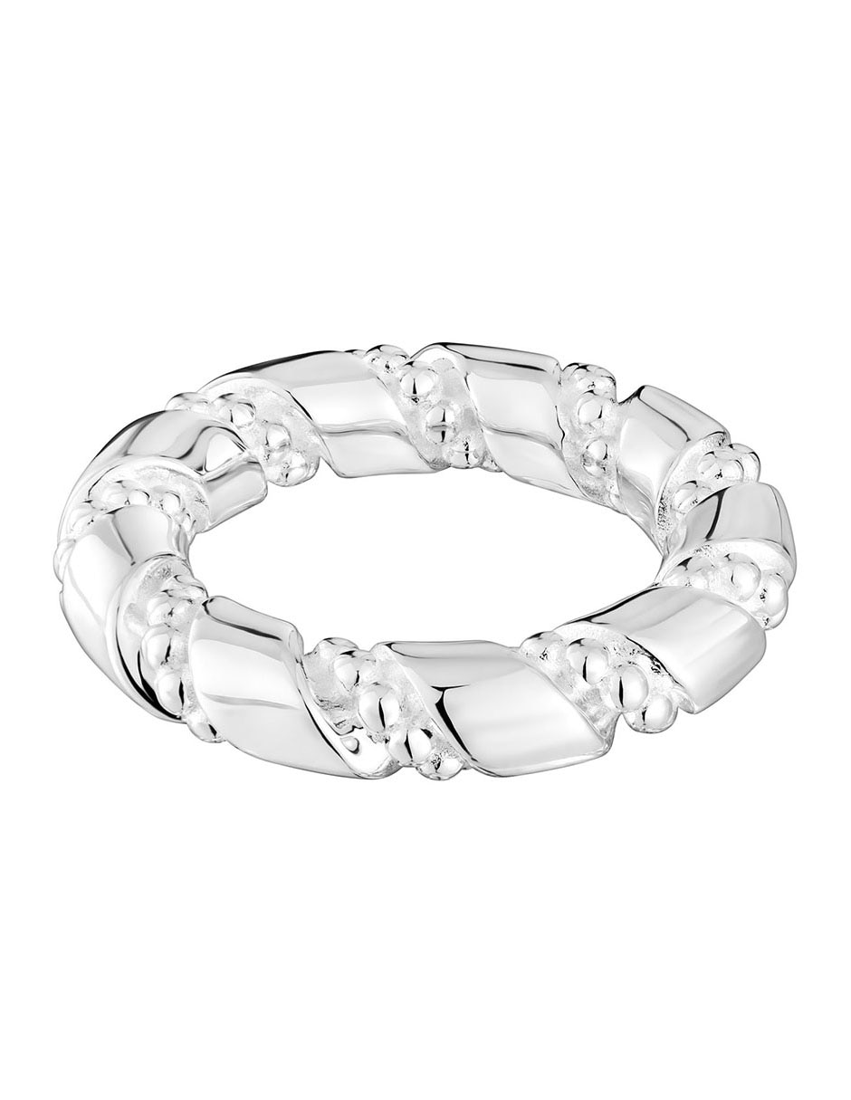 Anillo Twisted P 925 de plata brillante Anillo Twisted P 925 de plata brillante
