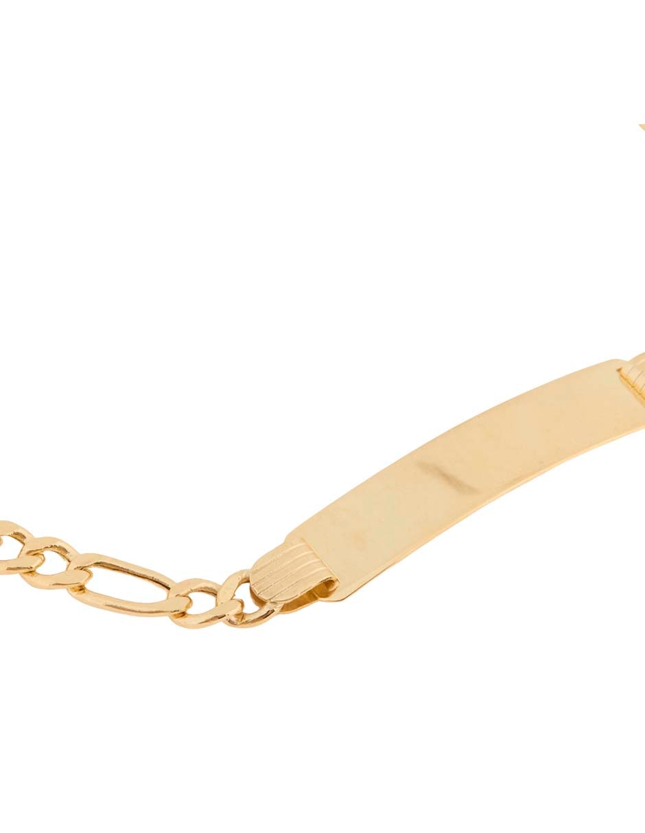 Esclava de oro amarillo 14 K con acabado pulido 2