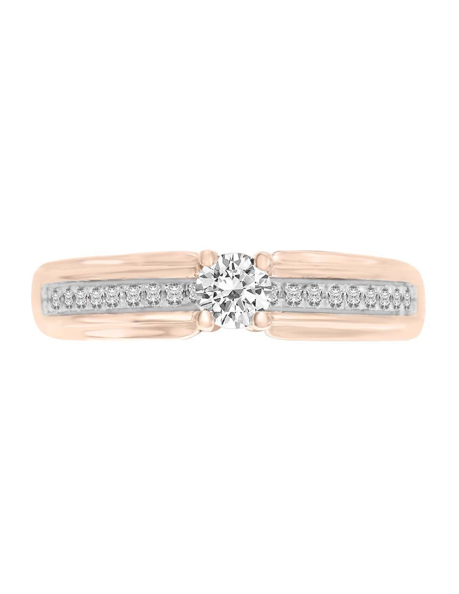 Solitario de oro 14 k Agnes diamante Solitario de oro 14 k Agnes diamante