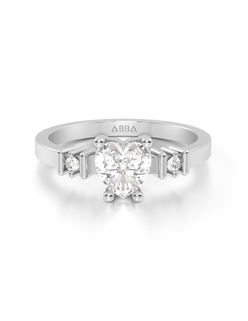 Anillo de compromiso de oro 10 k
