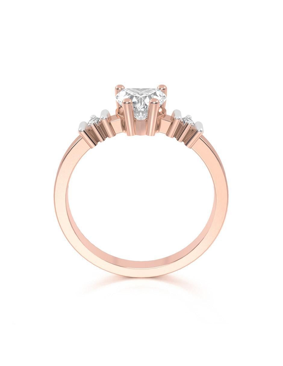 Anillo de compromiso de oro 10 k 3