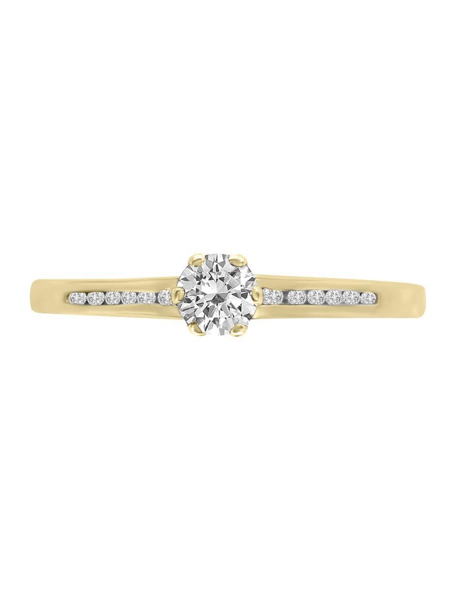Solitario de oro 14 k Sophie diamante