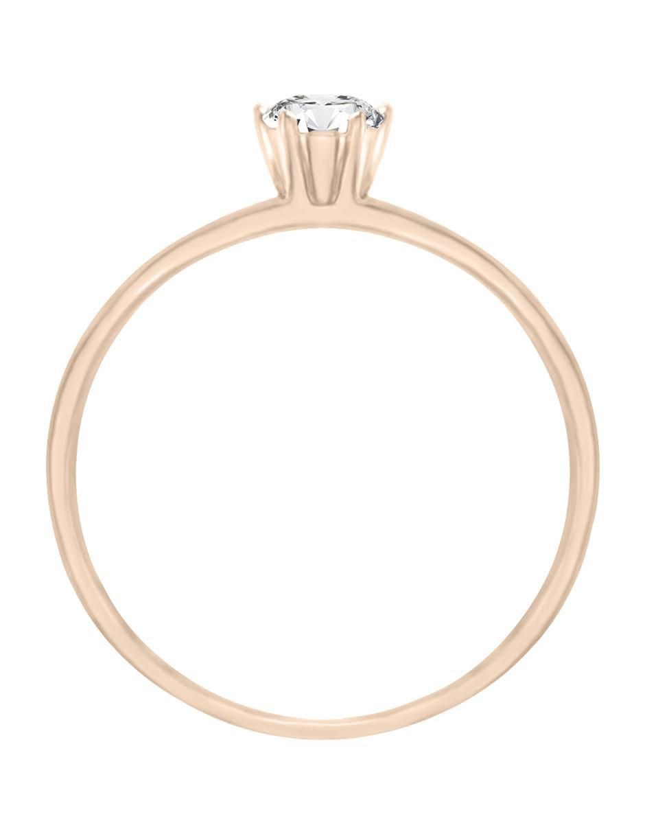 Solitario de oro 14 k Sophie diamante 2