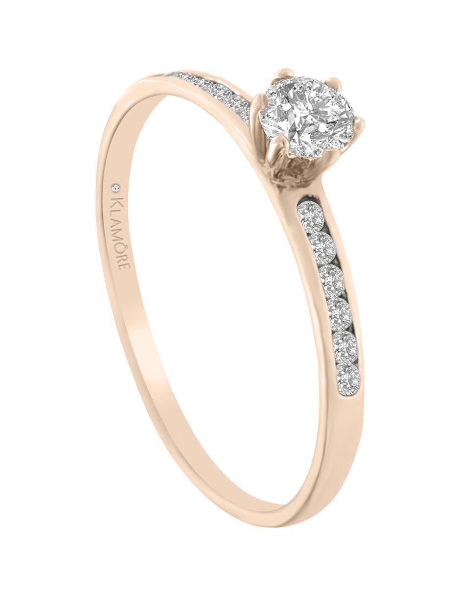 Solitario de oro 14 k Sophie diamante 3
