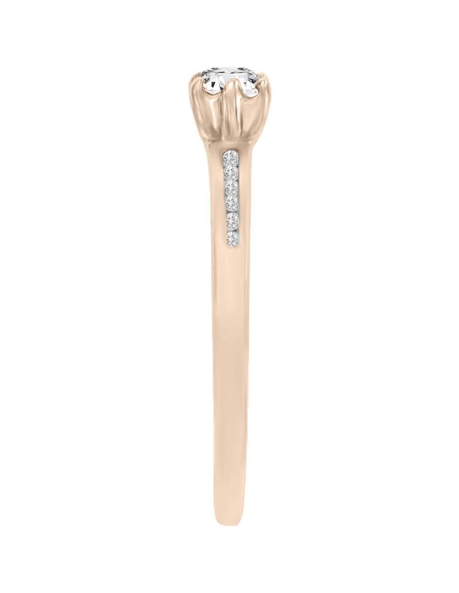 Solitario de oro 14 k Sophie diamante 4