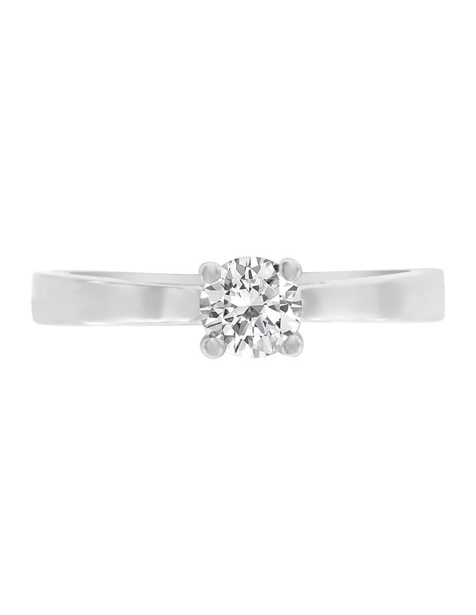 Solitario de oro 14 k Carla diamante 1