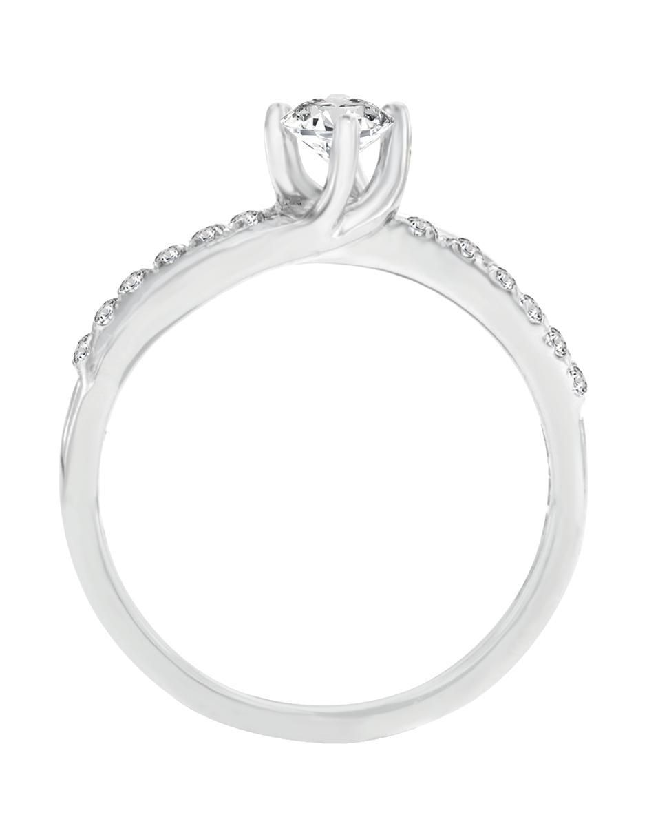 Solitario de oro 14 k Odinna diamante 2