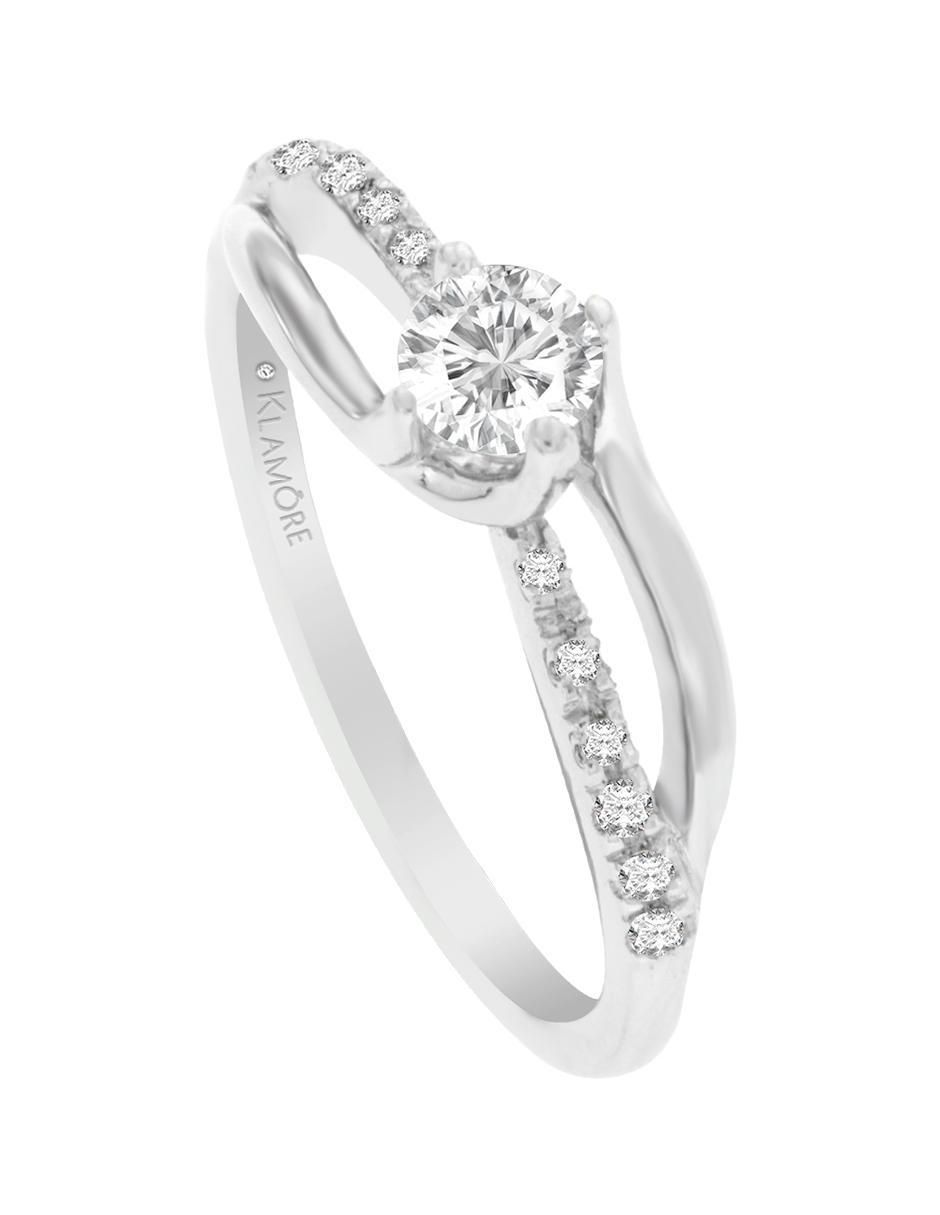 Solitario de oro 14 k Odinna diamante 3