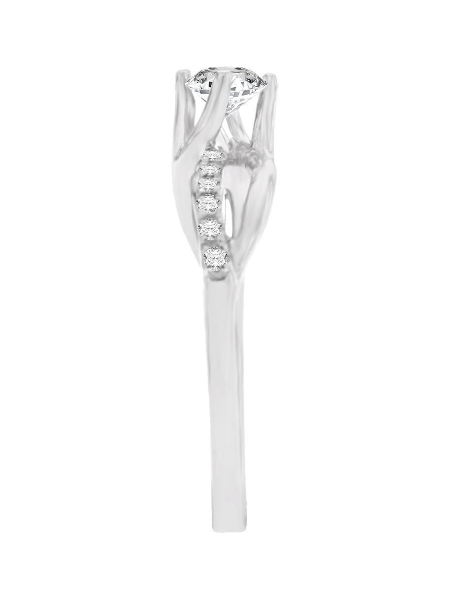 Solitario de oro 14 k Odinna diamante 4