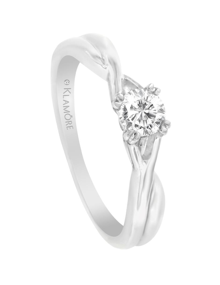 Solitario de oro 14 k Marcela diamante 3