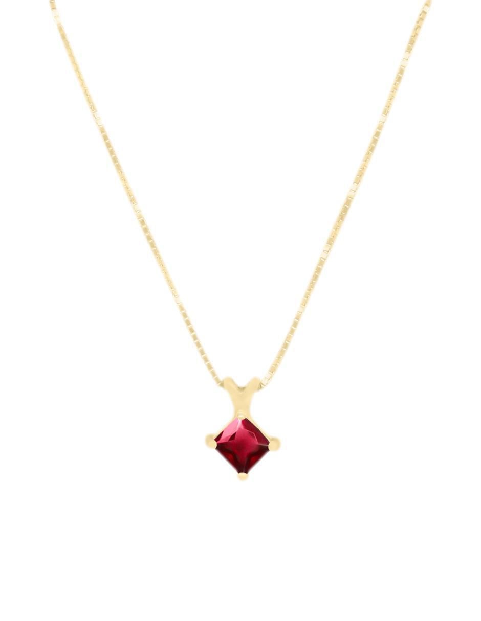 Colgante Y Dije de rombo aiden de oro amarillo 14 K