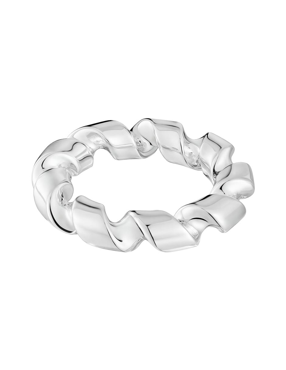 Anillo Twisted P 925 de plata brillante 2