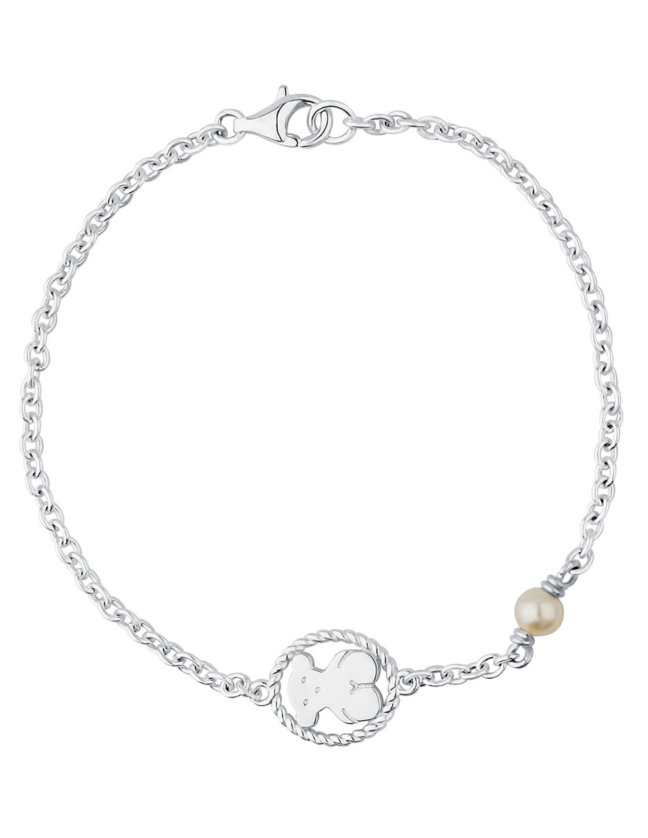 Pulsera de plata P 925 Camee con acabado liso