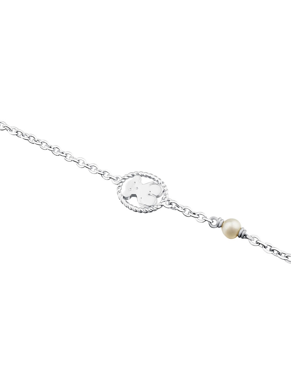 Pulsera de plata P 925 Camee con acabado liso 3