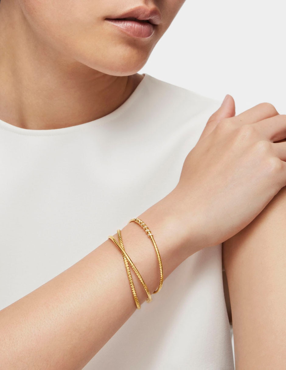 Esclava de oro amarillo con diamante 18 k Tous Oro Flex 6