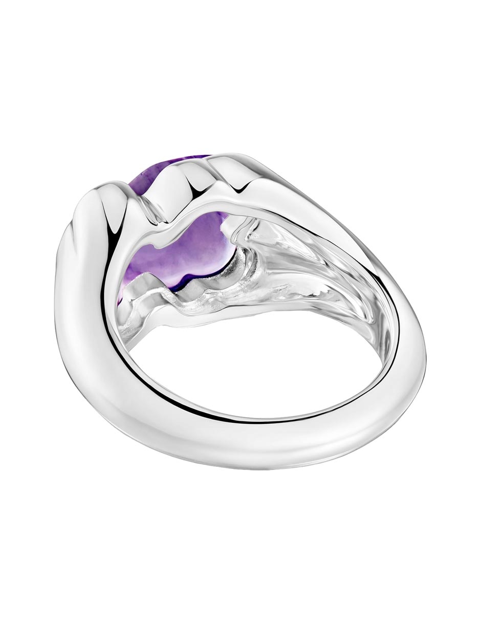 Anillo de oso Bold Motif P 925 de plata amatista brillante 3