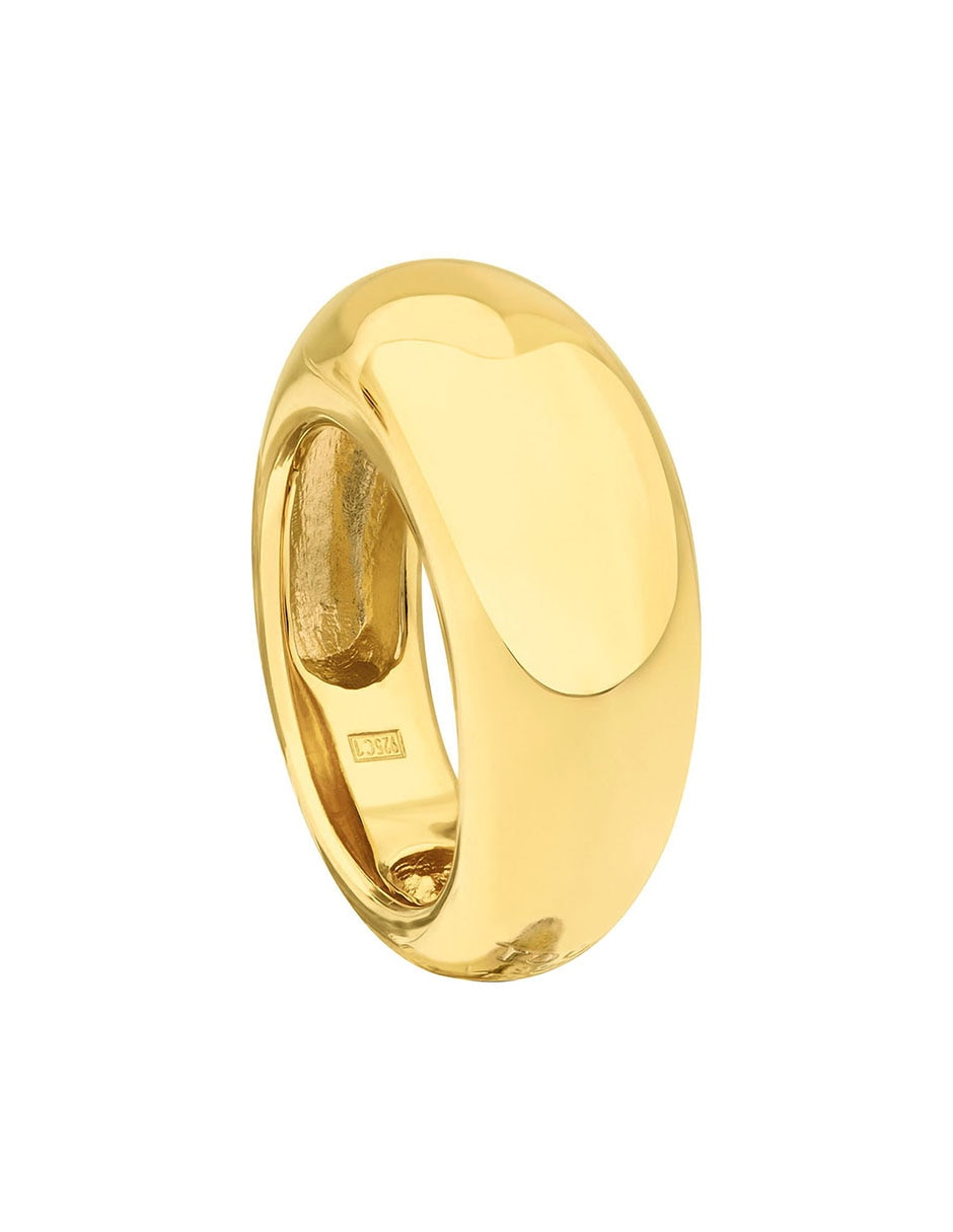 Anillo Warm de plata P 925 con acabado baño de oro 2