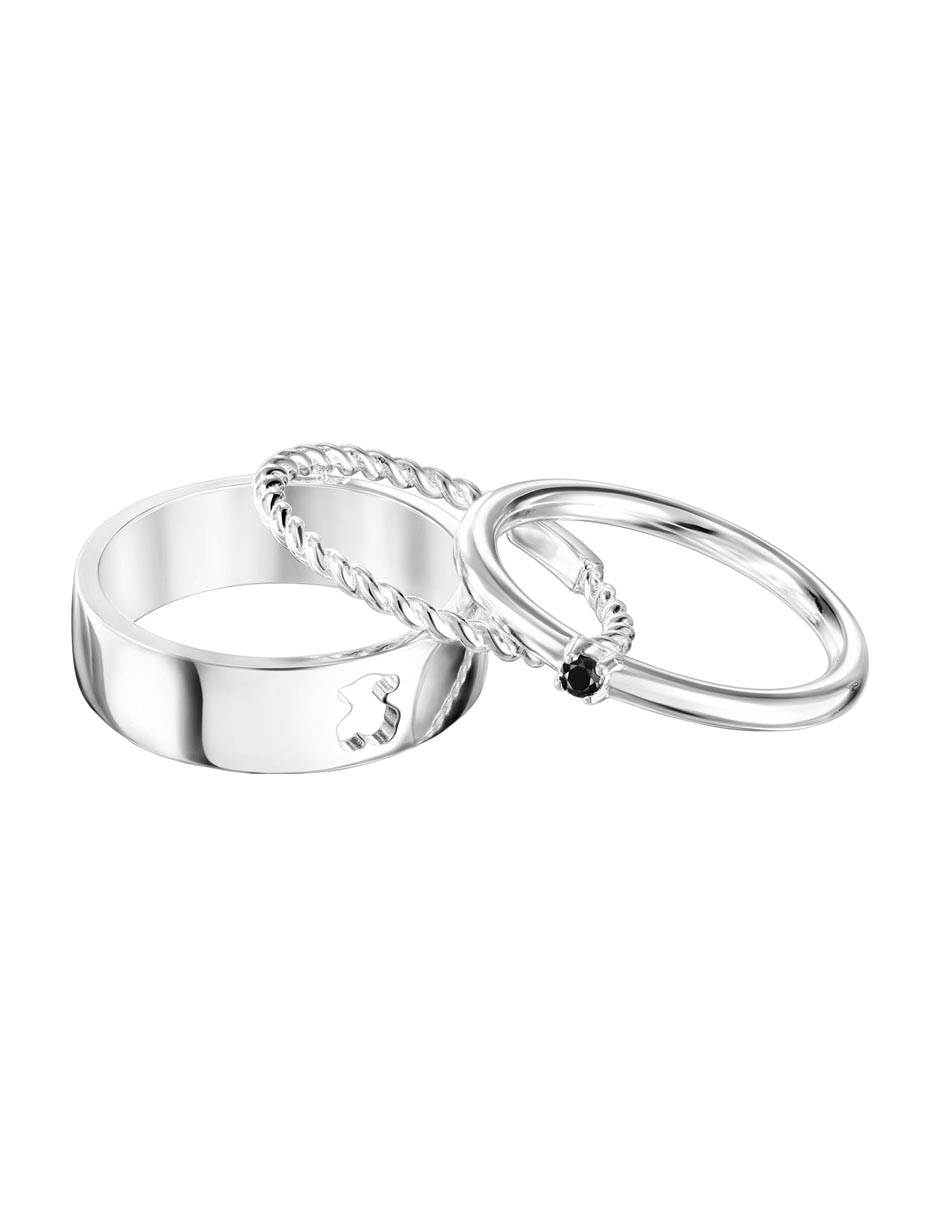 Set anillo Ring Mix P 925 de plata espinela brillante 2