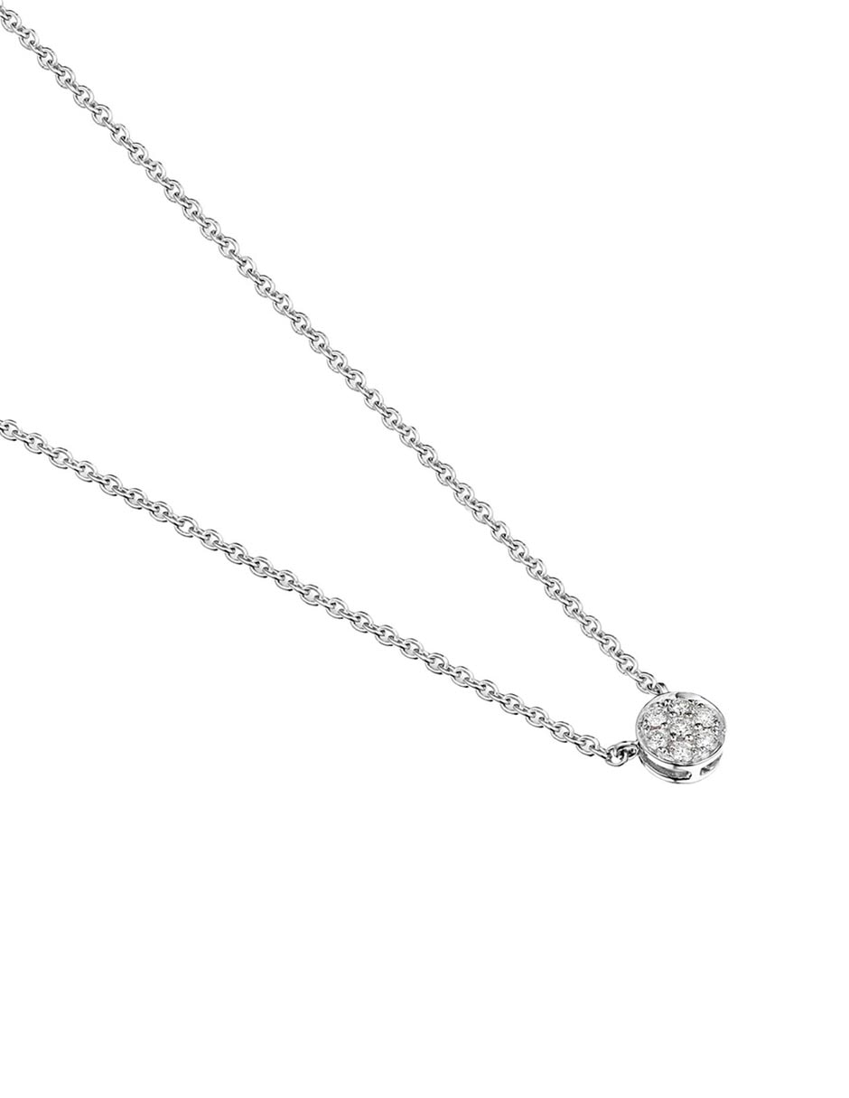 Collar Alecia de oro blanco 18 K 8