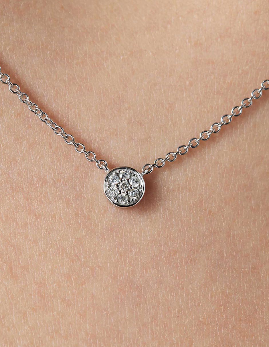 Collar Alecia de oro blanco 18 K 11