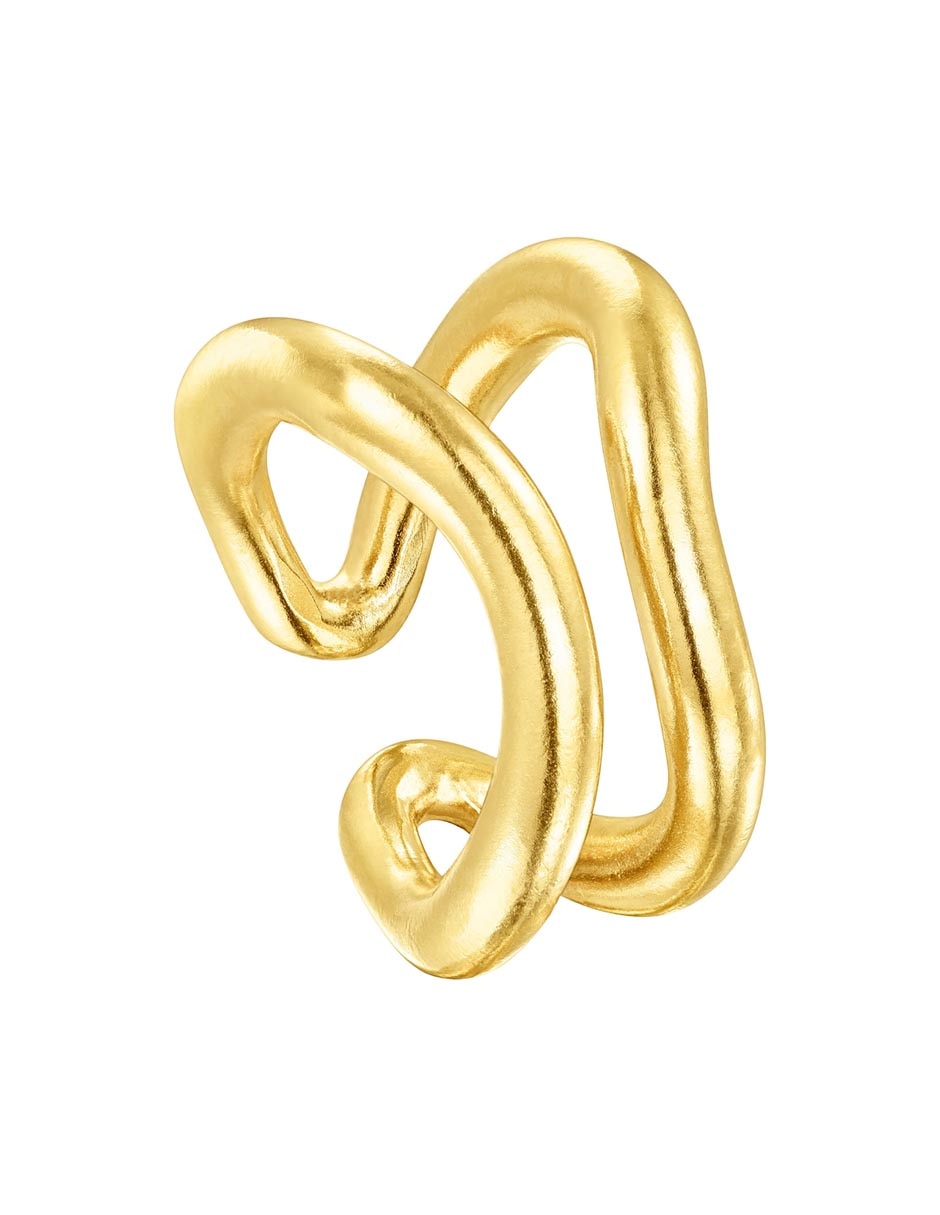 Anillo Hav de plata P 925 con acabado baño de oro 2