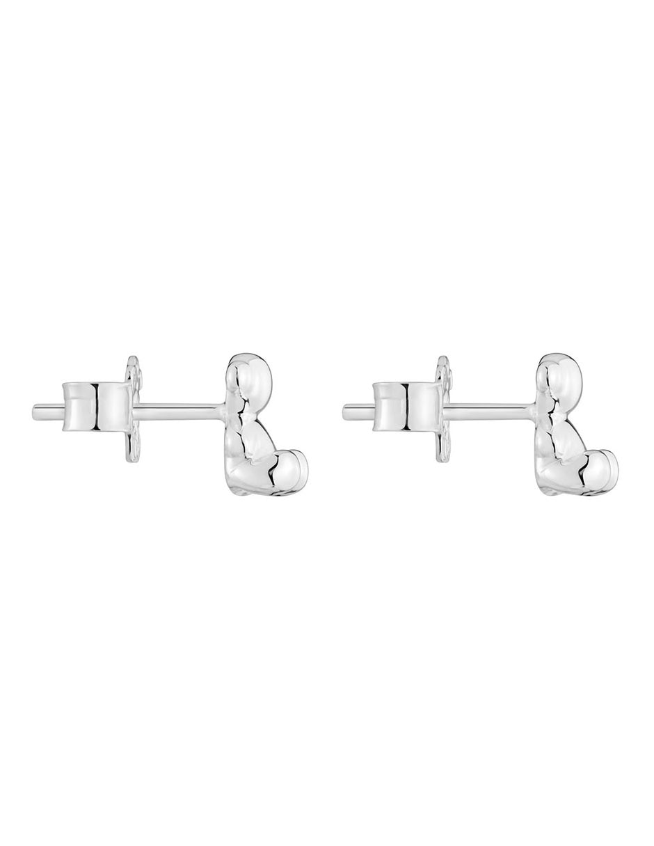 Broqueles de oso Bold Bear de plata P 925 con acabado brillante 2