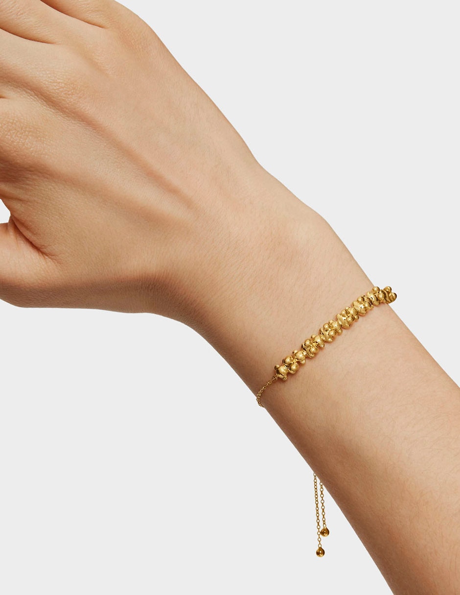 Pulsera de plata P 925 Bold Bear con acabado liso 7