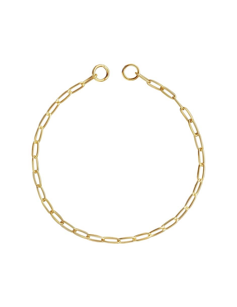 Pulsera de plata P 925 Hold Oval con acabado pulido