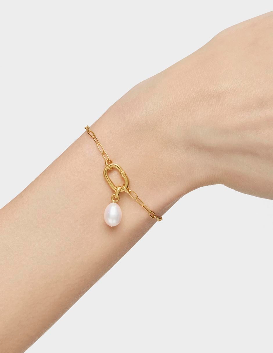 Pulsera de plata P 925 Hold Oval con acabado pulido 7