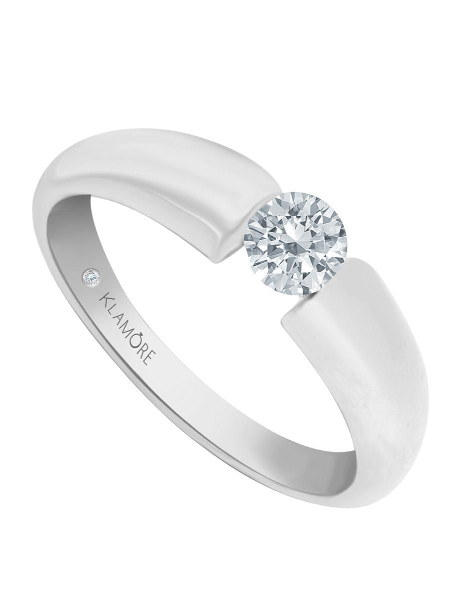 Solitario de oro 14 k Ale diamante 3