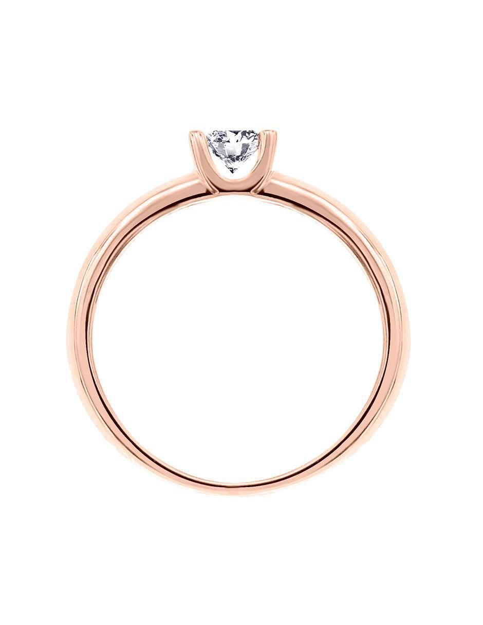 Solitario de oro 14 k Purezza diamante 2