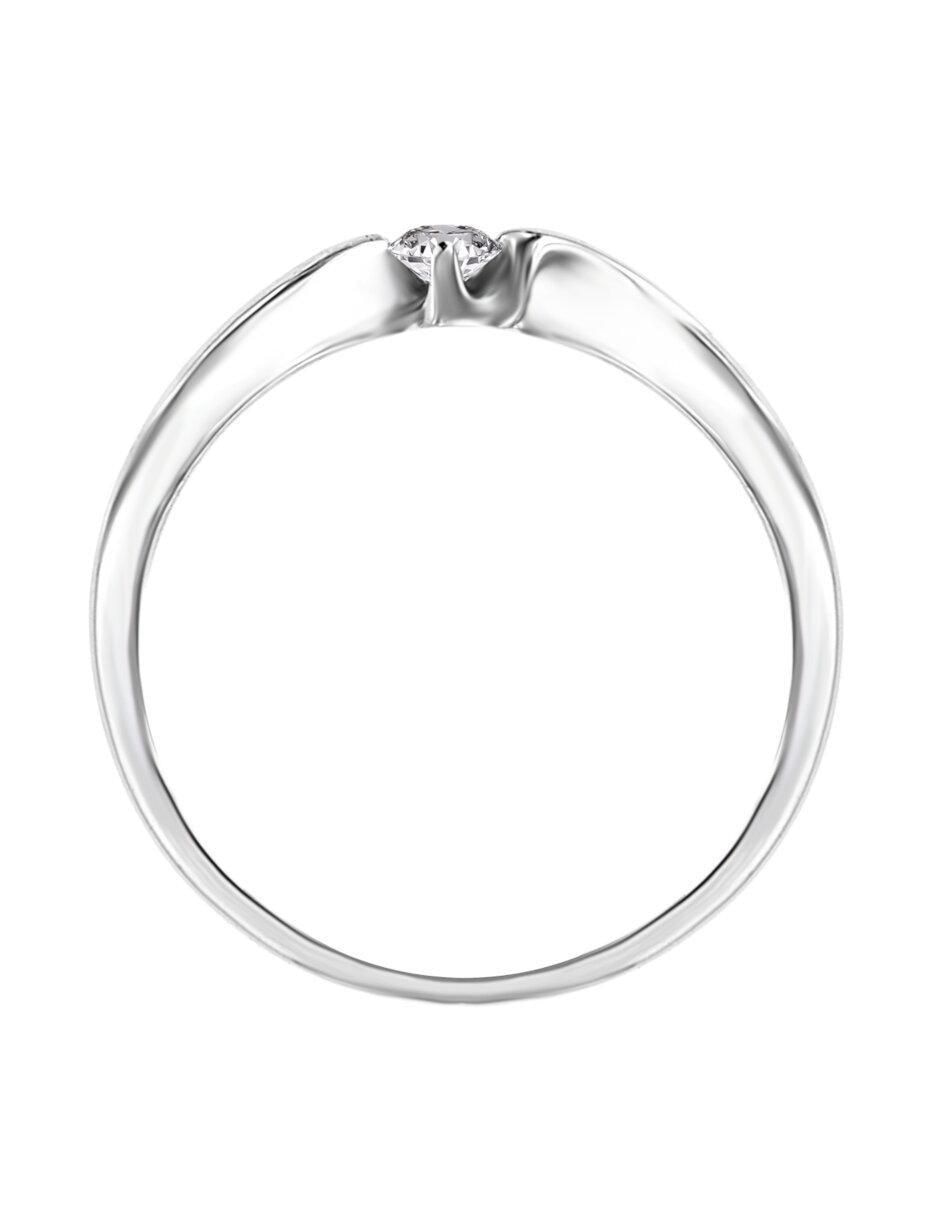 Solitario de oro 14 k Maibe diamante 2