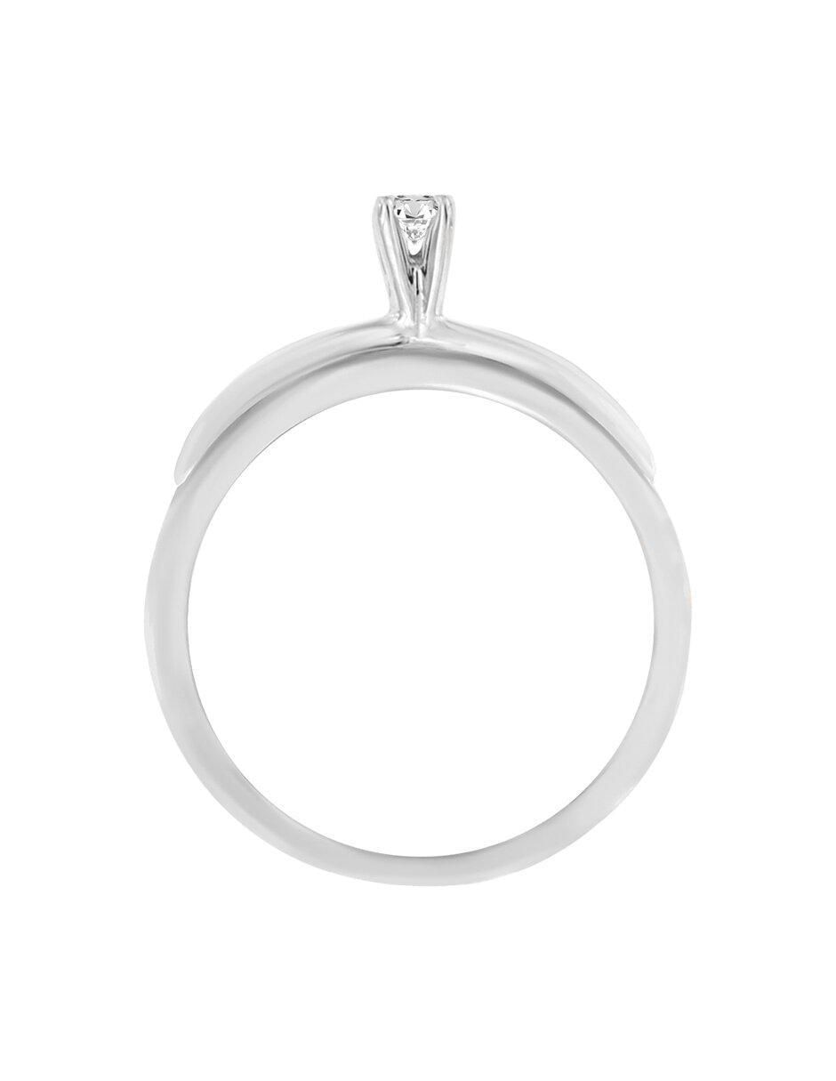 Solitario de oro 14 k Kira diamante 2