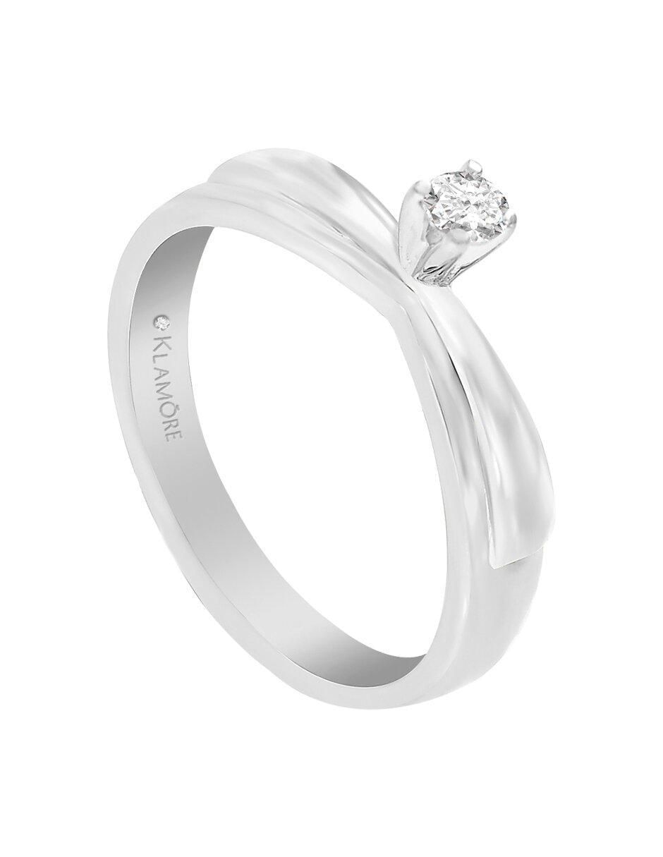 Solitario de oro 14 k Kira diamante 3