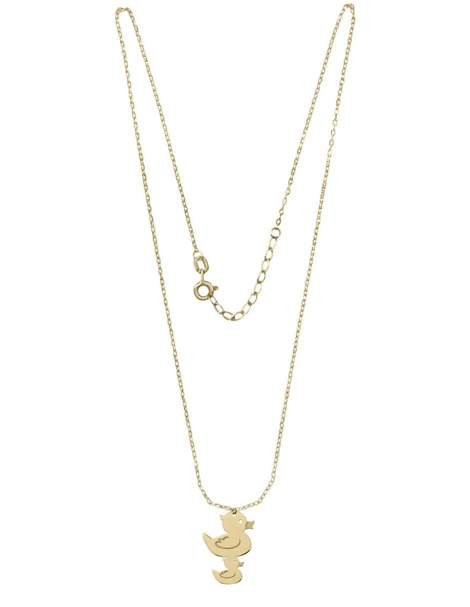 Colgante Y Dije de pato ohana de oro amarillo 14 K 2