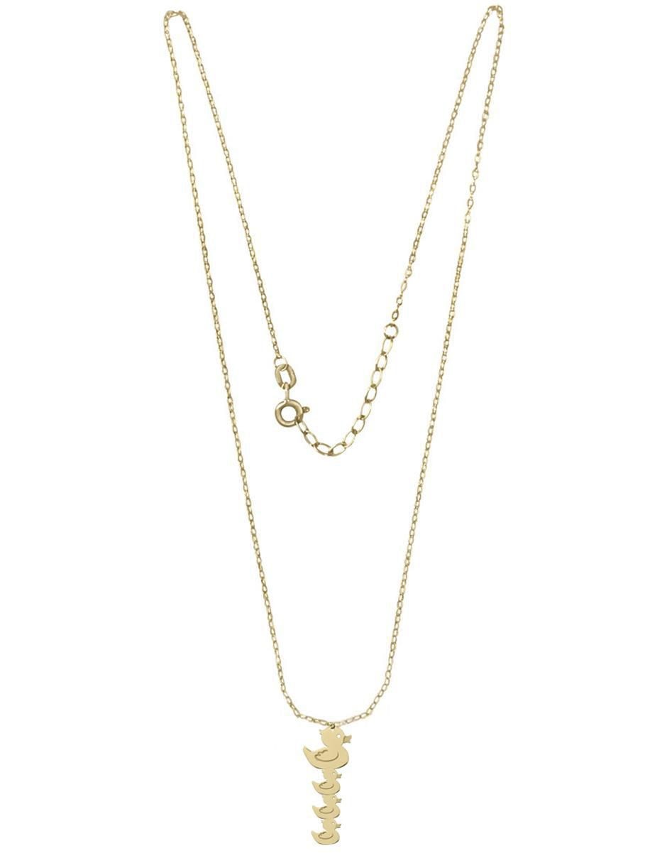 Colgante Y Dije de pato ohana de oro amarillo 14 K 2