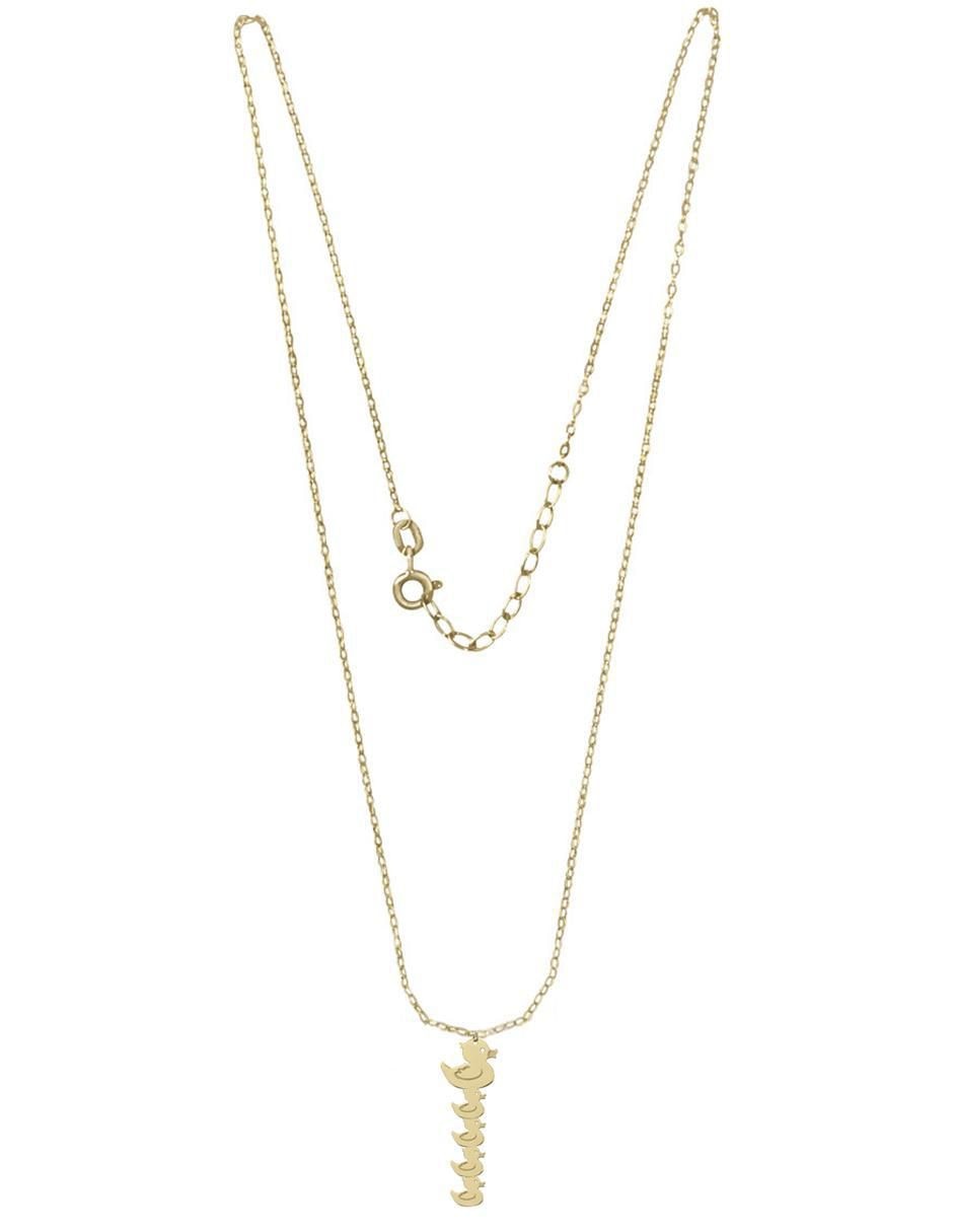 Colgante Y Dije de pato ohana de oro amarillo 14 K 2