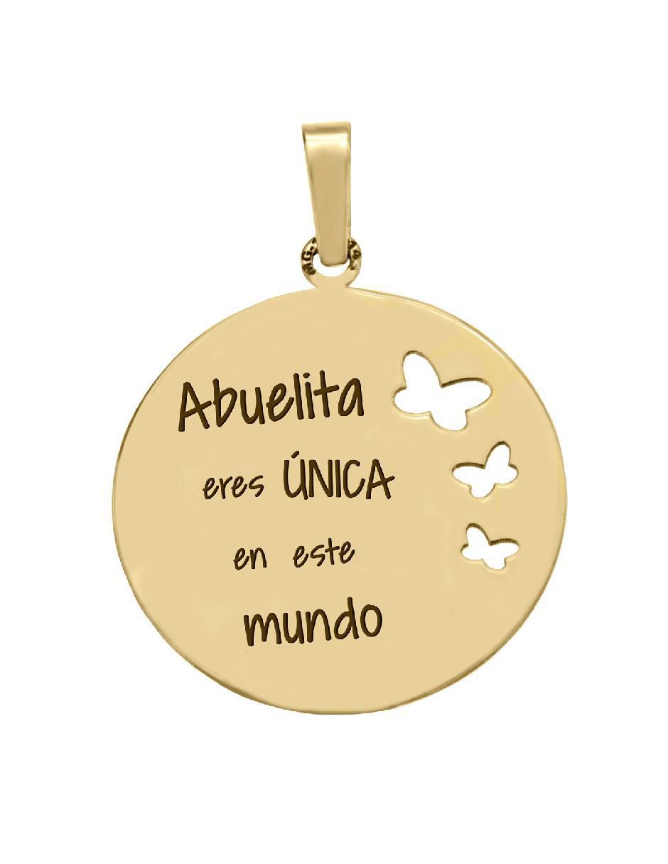 Dije circular abuelita de oro amarillo 14 K Dije circular abuelita de oro amarillo 14 K