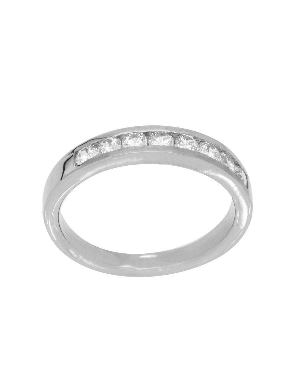Anillo 14 k de oro amarillo zirconia brillante 2