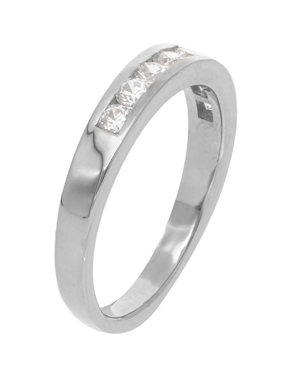 Anillo 14 k de oro amarillo zirconia brillante 3