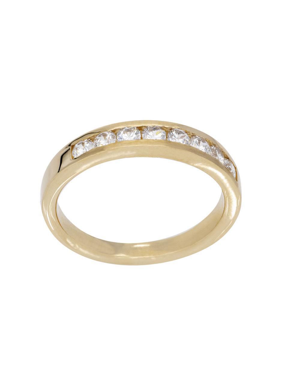 Anillo "de (si aplica)" redondo fonelli sin familia sin temática 14 k "de" oro amarillo zirconia