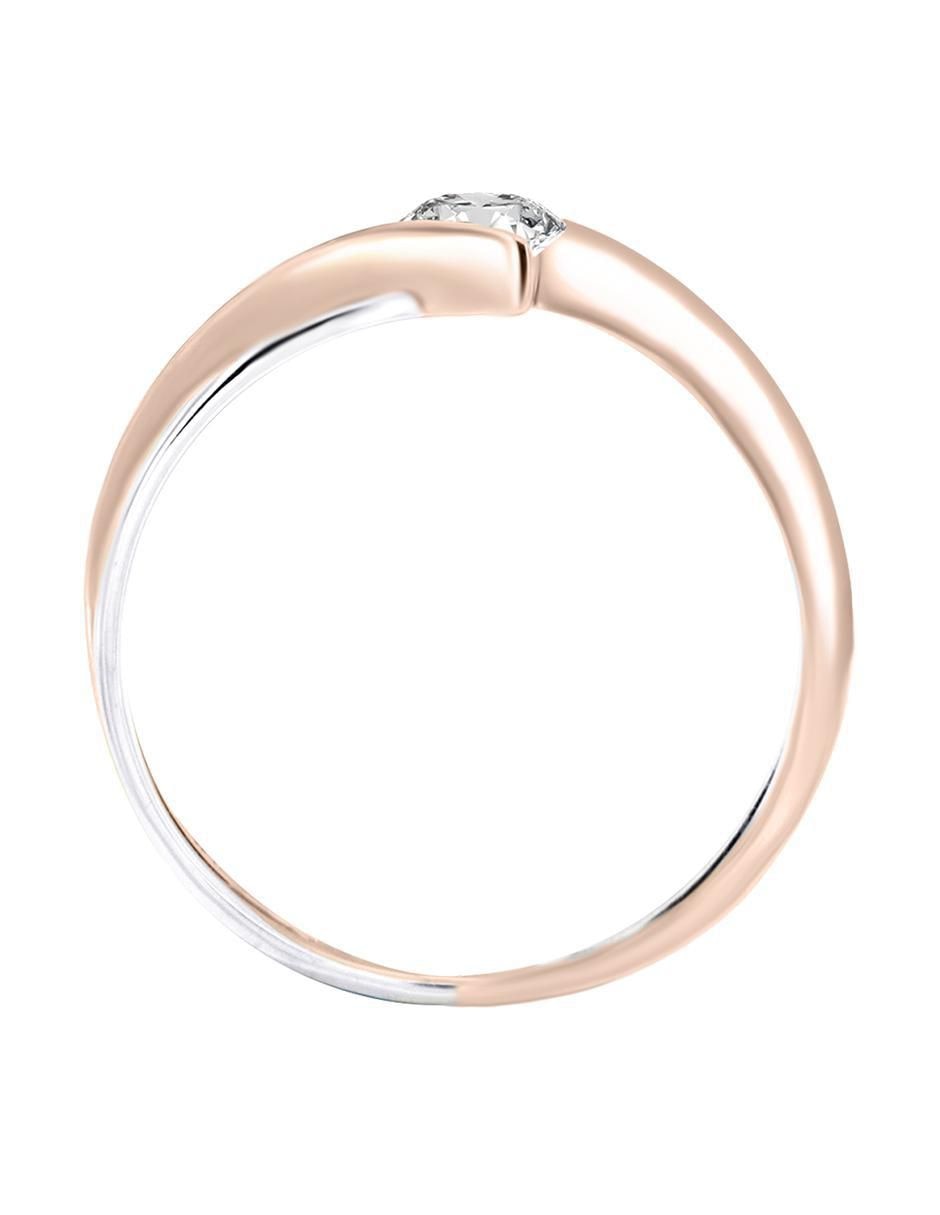 Solitario de oro 14 k Rosen diamante 2