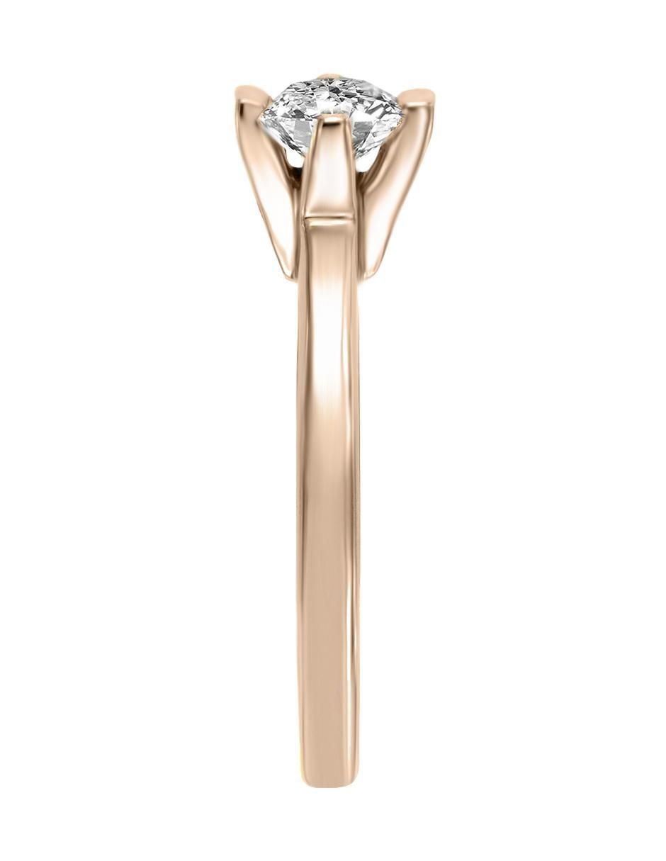 Solitario de oro 14 k Enmir diamante 4