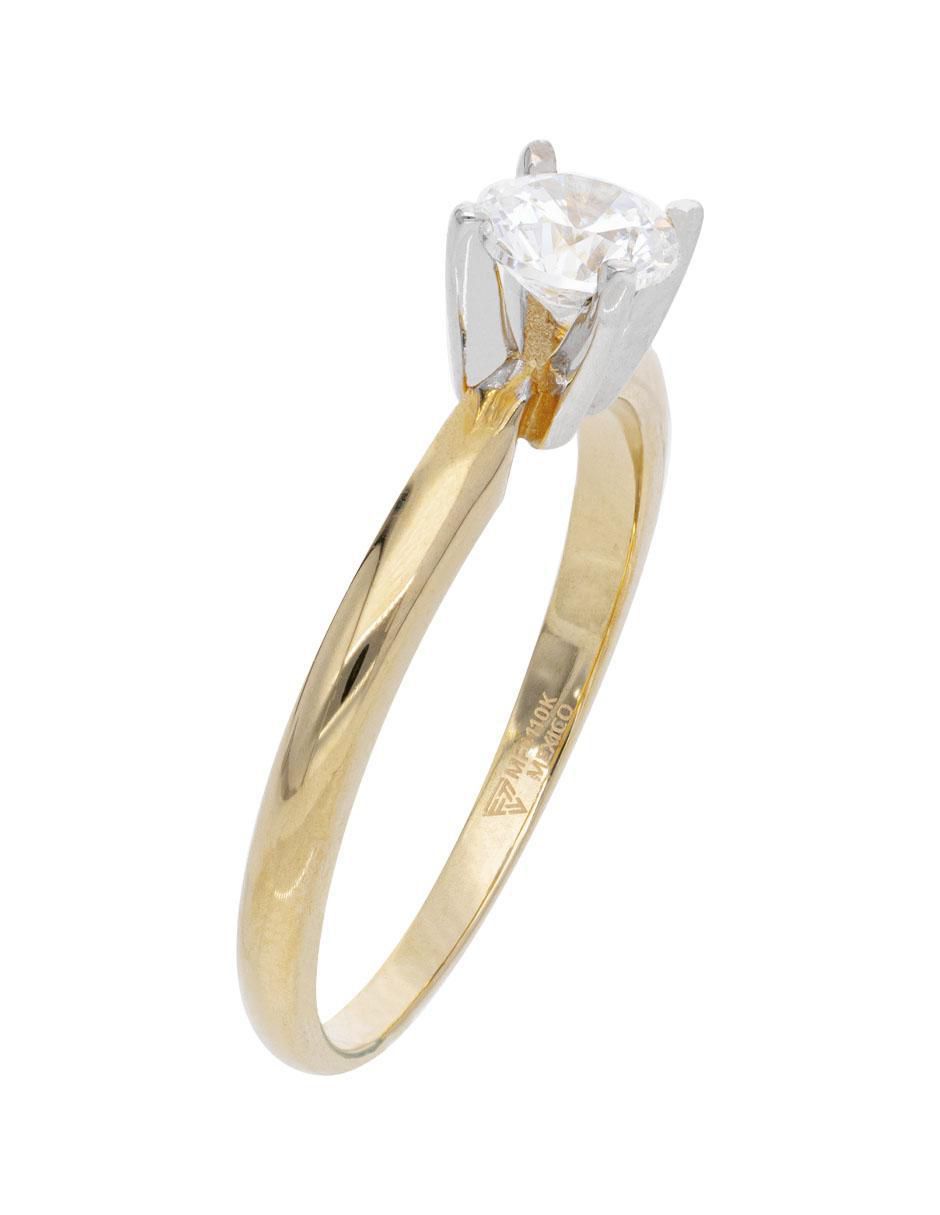 Anillo "de (si aplica)" redondo fonelli sin familia sin temática 14 k "de" oro blanco zirconia