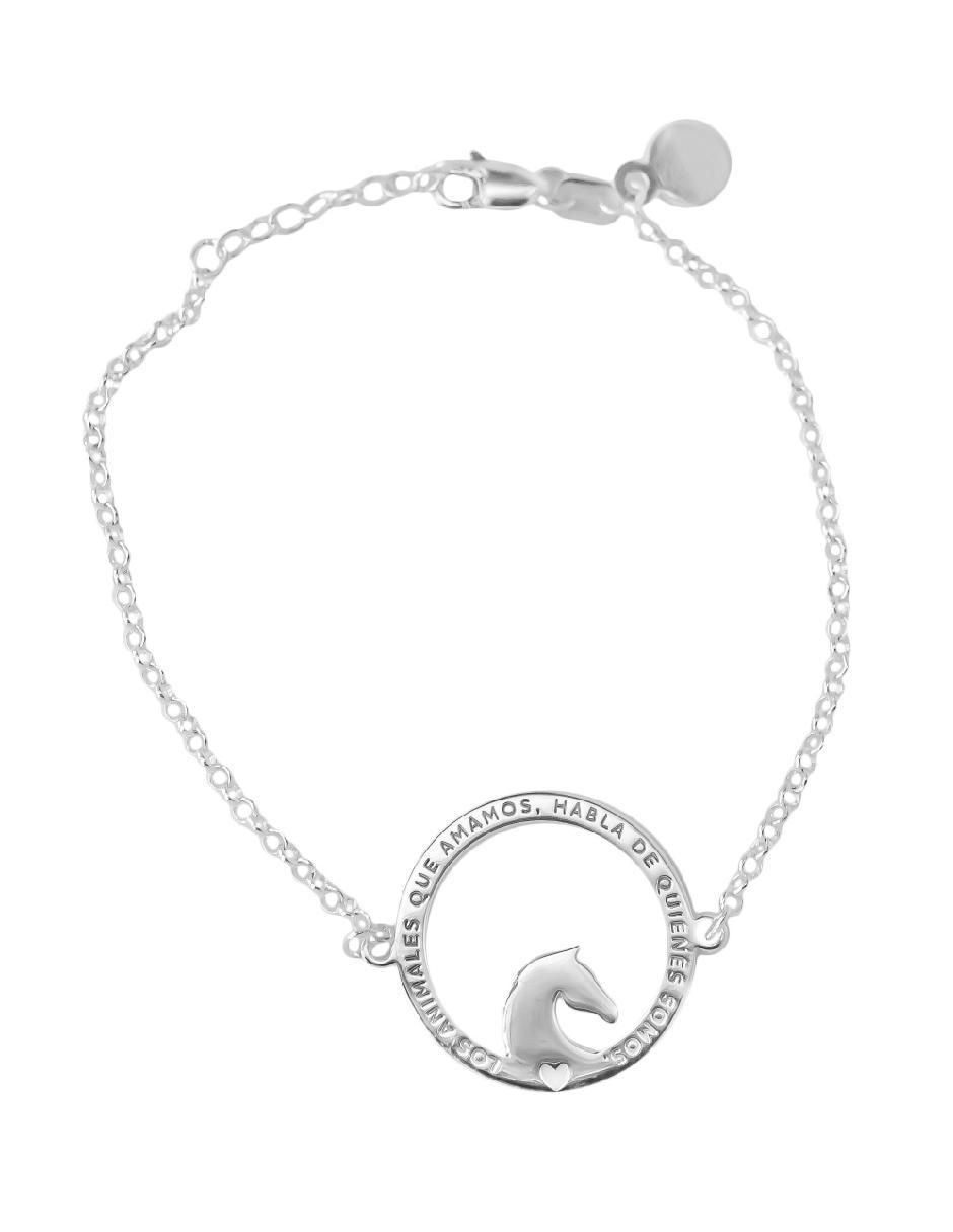 Pulsera de plata p 925 Elegancia Equina