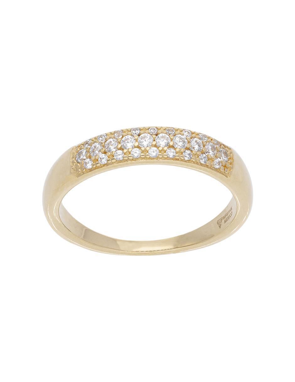 Anillo "de (si aplica)" redondo fonelli sin familia sin temática 14 k "de" oro rosa zirconia