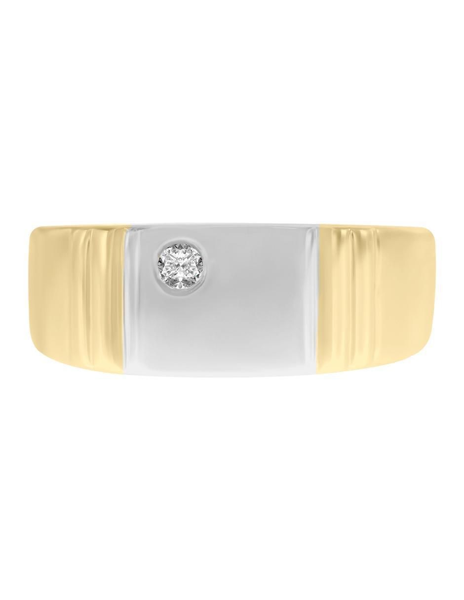 Anillo Johan 14 k de oro diamante brillante Anillo Johan 14 k de oro diamante brillante