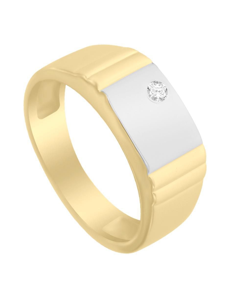 Anillo "de (si aplica)" redondo fianelli johan sin temática 14 k "de" oro diamante