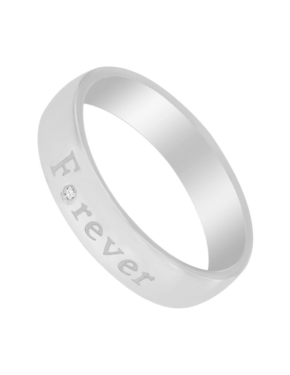 Anillo Forever 14 k de oro diamante brillante 3